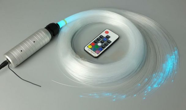 Kit 3W RGB cu 100 fire fibra optica STAR SKY la 2m